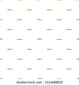 Vector seamless pattern with crocodiles on white background