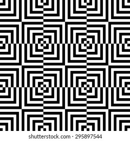 Vector seamless pattern with cubes,Modern textile print with illusion, Trippy fashion texture, Symmetrical repeating background