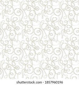 Vector seamless pattern with curved lines