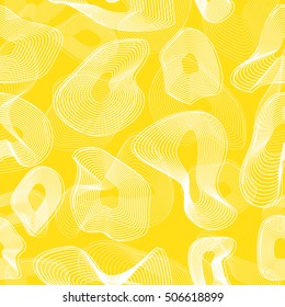 Vector seamless pattern with curves linear pattern.Modern stylish texture