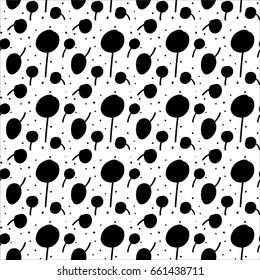 Vector seamless pattern with curves. Texture for print, decor, textile, wrapping paper, invitation background, fashion