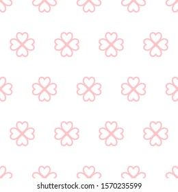 The vector seamless pattern. Cute small pink flower pattern. Vector for wallpaper, child apron, fabric, textile pattern. Endless print. Background illustration vector.