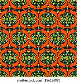 Vector seamless pattern Damask