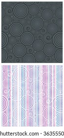 vector seamless pattern in dark and soft colour