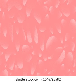 Vector seamless pattern decorated with fluid liquid shapes. Modern abstract background with grain texture.