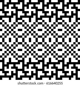 Vector seamless pattern. Decorative element, design template with black white swastika, ethnic symbol of sun, peace. Background, texture with traditional handicraft. Fabric textile tracery swatch.