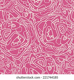 Vector seamless pattern with decorative elements. Abstract background for use in design, web site, packing, textile, fabric