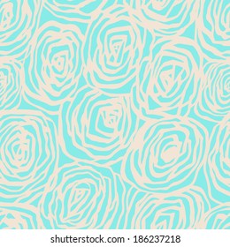 Vector seamless pattern with decorative roses. Beautiful floral background. Tender backdrop. Use for wallpaper, pattern fills, web page background.
