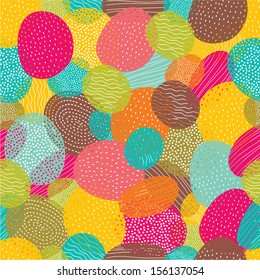Vector seamless pattern with decorative stones.
