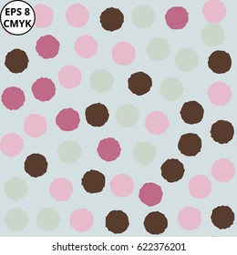 Vector seamless pattern with decorative stones.