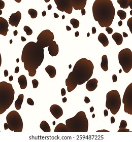 Vector seamless pattern. Design animal print pattern texture skins Dalmatians. Can be used for design on fabric, wallpaper, wrapping paper.