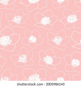 Vector seamless pattern design with buttercup flower for fabric, scrapbooking and wallpaper projects. Designed by Daania at deeyana83*yahoo.com