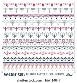 Vector seamless pattern for design, creating borders, frames and backgrounds 