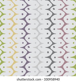 Vector seamless pattern design with native abstract stripes and dots, ethnic repeating background for all web and print purposes.