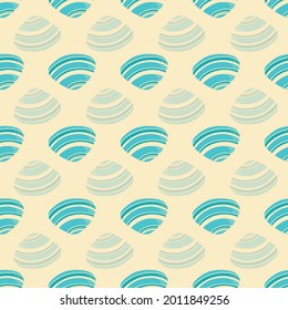 Vector seamless pattern design with pastel seashells and starfish from the beach and seashore for fabric, scrapbooking and wallpaper projects. Designed by Daania at deeyana83*yahoo.com
