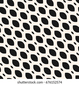 Vector seamless pattern, diagonal mesh texture. Monochrome illustration of smooth lattice, tissue, weave. Simple geometric abstract repeat background. Design for prints, decor, textile, furniture, web