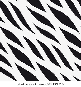 Vector seamless pattern. Diagonal wavy stripes. Geometric pattern.