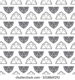 Vector seamless pattern from diamond design elements. Tile. Luxury pattern.