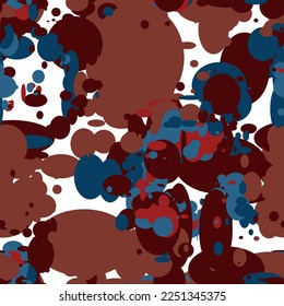 Vector seamless pattern with different circles.