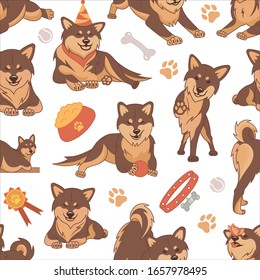 甲斐犬 のイラスト素材 画像 ベクター画像 Shutterstock