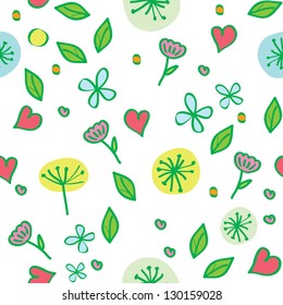 vector seamless pattern, different elements