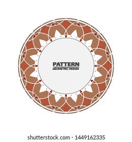 Vector seamless pattern with different geometrical shapes of multiple colors. Illustration with symmetrical design. Kaleidoscope backdrop. Modern banner design template.