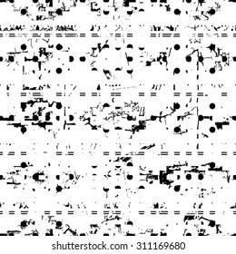 Vector Seamless Pattern .  Dirty Distress Texture 