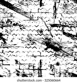 Vector Seamless Pattern . Dirty Distress Texture .