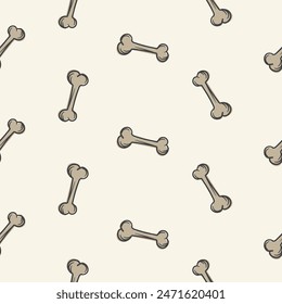 Vector seamless pattern with a dog bone. Background for advertising veterinary services, pet store, animal protection