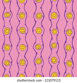 Vector seamless pattern. Doodle background