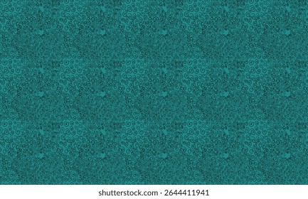 Vector seamless pattern of doodle curls.