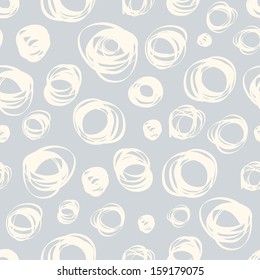 Vector seamless pattern with doodle ornament. Template for design and decoration 