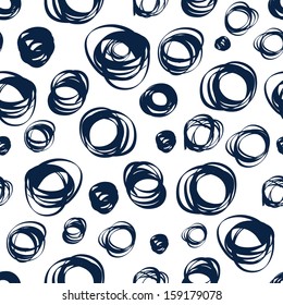 Vector seamless pattern with doodle ornament. Template for design and decoration 