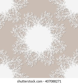 Vector seamless pattern of doodle style abstract stars. Vintage pastel seamless ornament.
