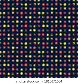 vector seamless pattern. dotted repetitive background. fabric swatch. wrapping paper. continuous print. geometric shapes. design element for decor, apparel, phone case, textile. blue red yellow image