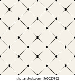 Vector seamless pattern with dotted squares