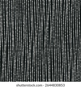 Vector seamless pattern. Dotted stylish background. Smooth dotted waves. Stylised Australian Aboriginal Art. Modern surface design. Monochrome dotted swatch.