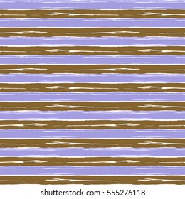 Vector seamless pattern with drawn horizontal stripes. Blue creative artistic lined background.