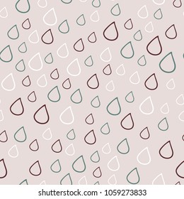 Vector seamless pattern with drops