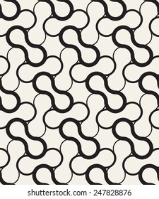 Vector seamless pattern with dumbbells. Modern stylish texture. Monochrome repeating abstract background. Fine thin grid