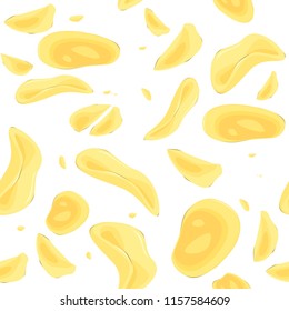 Vector seamless pattern with durian crispy. King of tropical fruits in thailand
