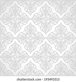 Vector seamless pattern in east style. 