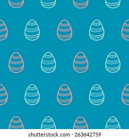 Vector seamless pattern/ Easter egg background for cards, invitations, wrapping etc.
