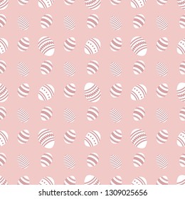 Vector seamless pattern with Easter eggs. Happy Easter. Festive background. Design for banner, poster or print.