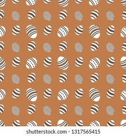 Vector seamless pattern with Easter eggs. Happy Easter. Festive background. Design for banner, poster or print.