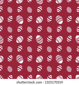Vector seamless pattern with Easter eggs. Happy Easter. Festive background. Design for banner, poster or print.