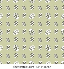 Vector seamless pattern with Easter eggs. Happy Easter. Festive background. Design for banner, poster or print.