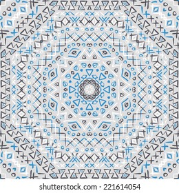 Vector seamless pattern in Eastern style. 