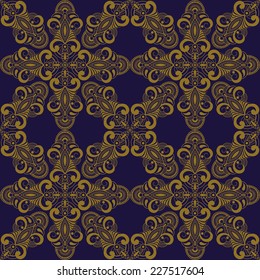 vector seamless pattern in eastern style, seamless pattern in swatch menu