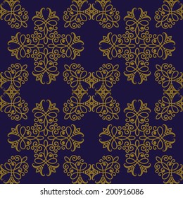 vector seamless pattern in eastern style,fully editable eps 10 file with  4 clipping masks and seamless pattern in swatch menu